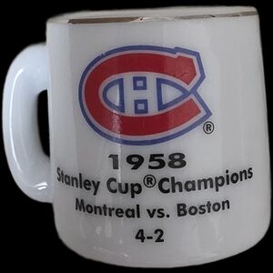 Montreal 1958 Stanley Cup Champions White Commemorative Mini Mug